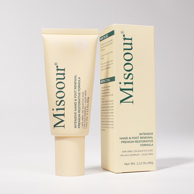Misoour Intensive Hand & Foot Renewal Cream, Contains Urea, Salicylic Acid, AHA, Aloe Vera, Remove Dead Skin and Moisturize Dry Rough Skin, For All Skin Types