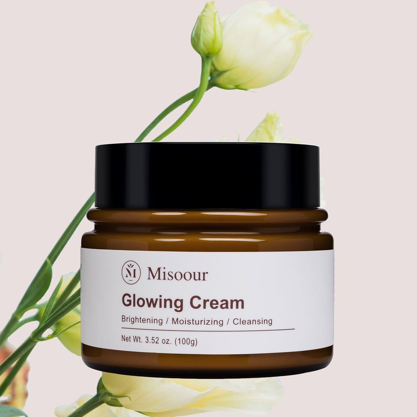 Misoour Glowing Cream - Natural Glow Enhancer, Korean Patented Skincare Formula with Platycodon Moisturizers Smooth Skin Repair Radiance