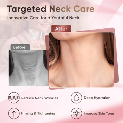 Misoour Neck Mask Set:Collagen Peptide Anti-Wrinkle Neck Mask + Astaxanthin Firming & Smoothing Serum|Reduce neck wrinkles, Moisturize and brighten,Firm and lift