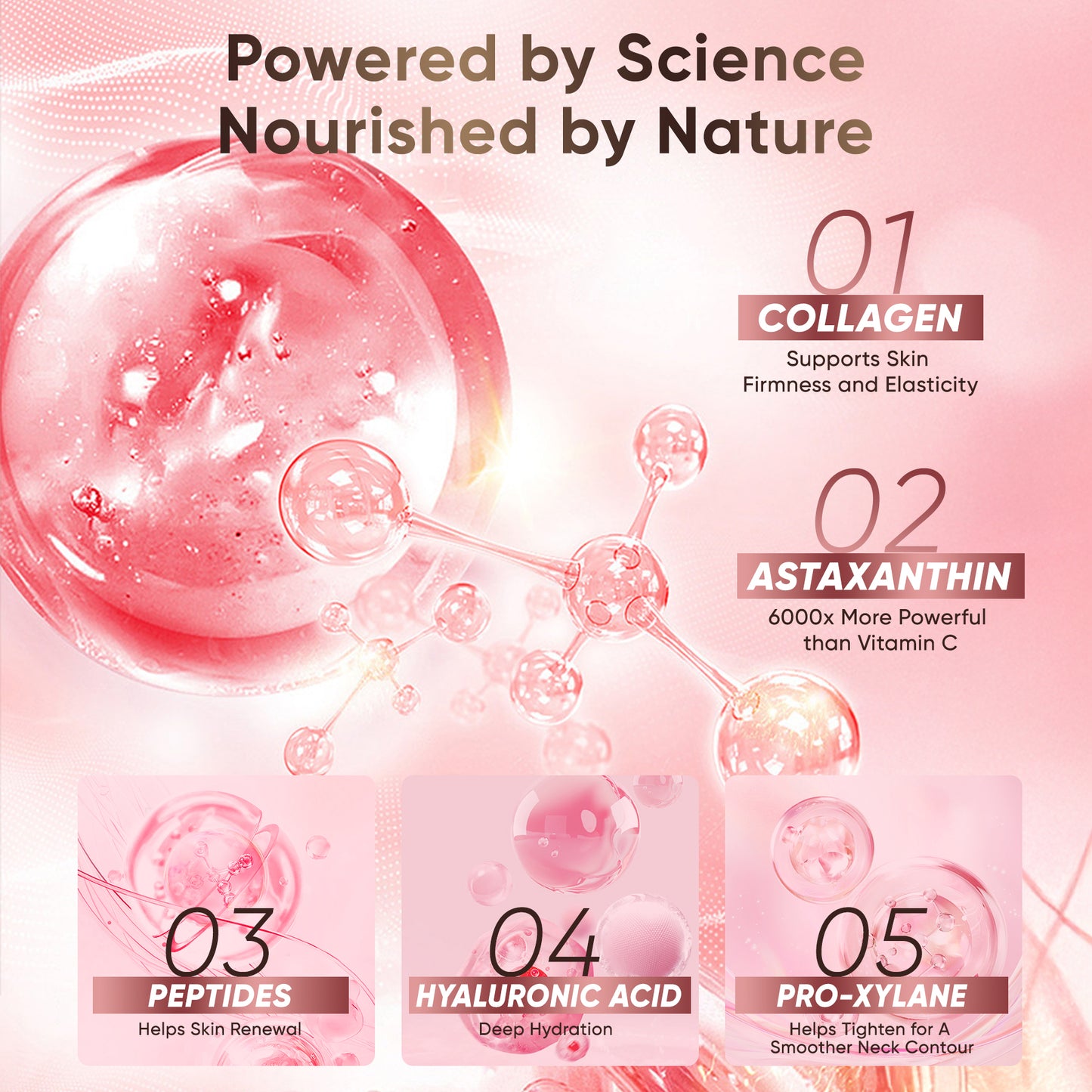 Misoour Neck Mask Set:Collagen Peptide Anti-Wrinkle Neck Mask + Astaxanthin Firming & Smoothing Serum|Reduce neck wrinkles, Moisturize and brighten,Firm and lift