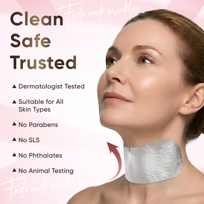 Misoour Neck Mask Set:Collagen Peptide Anti-Wrinkle Neck Mask + Astaxanthin Firming & Smoothing Serum|Reduce neck wrinkles, Moisturize and brighten,Firm and lift