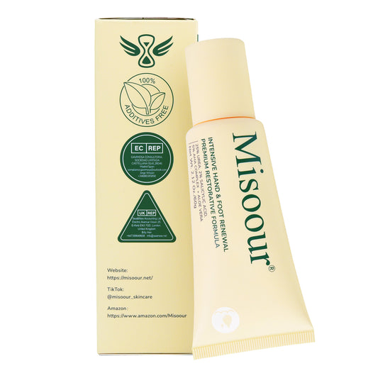 Misoour Intensive Hand & Foot Renewal Cream, Contains Urea, Salicylic Acid, AHA, Aloe Vera, Remove Dead Skin and Moisturize Dry Rough Skin, For All Skin Types